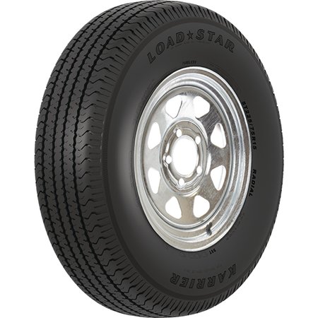 LOADSTAR TIRES Loadstar ST Radial Tire and Wheel (Rim) Assembly Directional ST185/80R-13 5 Hole C Ply 31987